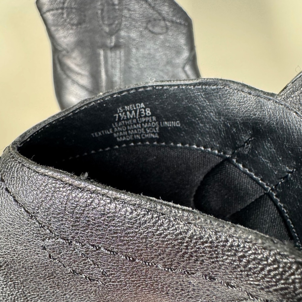 Jessica Simpson Ankle Boots Womens 7.5 Black Nelda Western Pointed‎ Kitten Heel - Picture 7 of 9